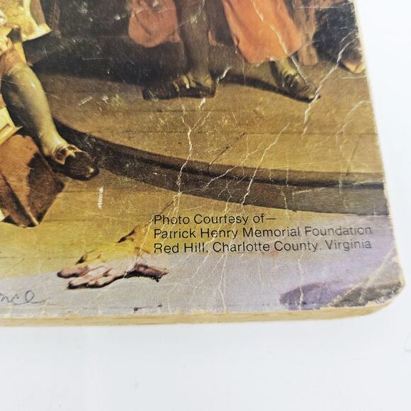 Vintage 1970's US History Theme Notebook By The Spiral Patrick Henry Painting - Picture 9 of 10